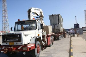وصول محول كهربائي بقدرة 210 ميجا فولت أمبير الى طرابلس