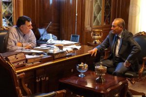 رئيس المجلس الرئاسي يستقبل عميد بلدية بني وليد