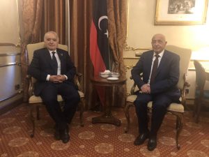 عقيلة صالح يلتقي المبعوث الأممي لليبيا في باليرمو