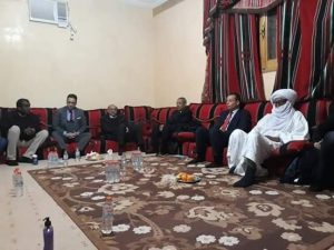 وفد من حكومة الوفاق يزور المجلس الاجتماعي لطوارق باوباري