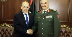 حفتر يلتقى بوزير الخارجية الفرنسية ومبعوث عن الرئيس السوداني بالعاصمة المصرية القاهرة