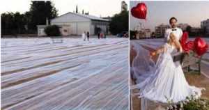 “عروسة” قبرصية تدخل موسوعة جينيس بأطول طرحة فى العالم…