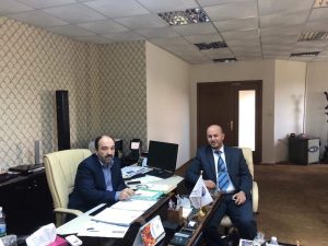 مدير عام شركة المنشآت الرياضية يلتقي المدير التنفيذي لشركة الكهرباء