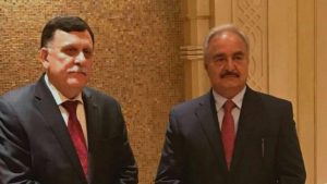 خاص | كواليس اجتماعات السراج وحفتر في ابوظبي الاماراتية