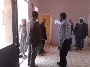 لجنة ادارة المصارف التجارية بالمصرف المركزي البيضاء تصل إلى العوينات