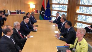 رئيس المجلس الرئاسي يلتقي رئيس المجلس الأوروبي