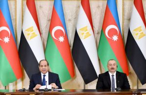 من بينها الملف الليبي: السيسي يعقد مباحثات مع نظيره الأذري إلهام عليف